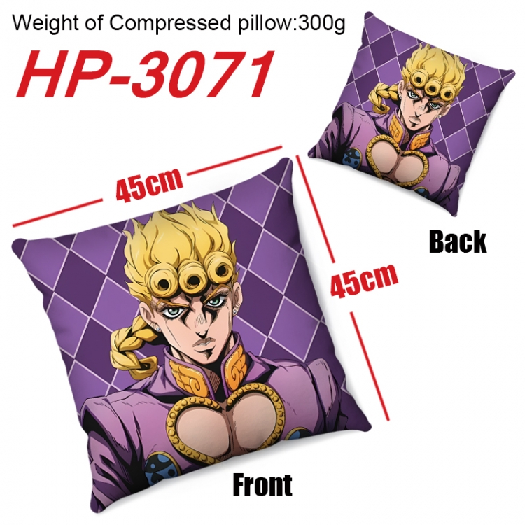 JoJos Bizarre Adventure  Anime digital printing double-sided printed pillow 45X45cm NO FILLING HP-3071