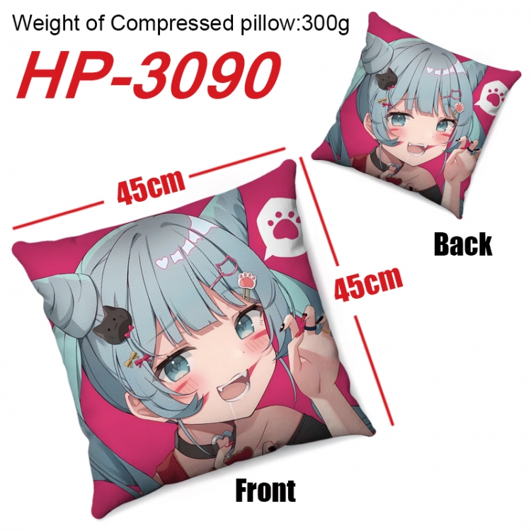 Hatsune Miku  Anime digital printing double-sided printed pillow 45X45cm NO FILLING HP-3090