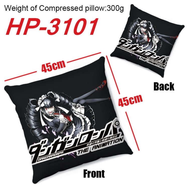 Dangan-Ronpa  Anime digital printing double-sided printed pillow 45X45cm NO FILLING HP-3101