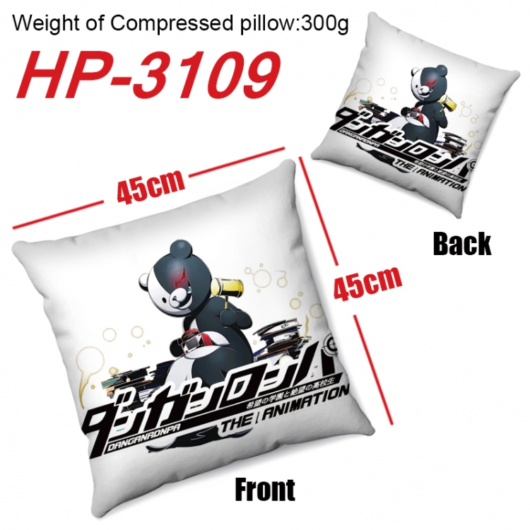 Dangan-Ronpa  Anime digital printing double-sided printed pillow 45X45cm NO FILLING  HP-3109