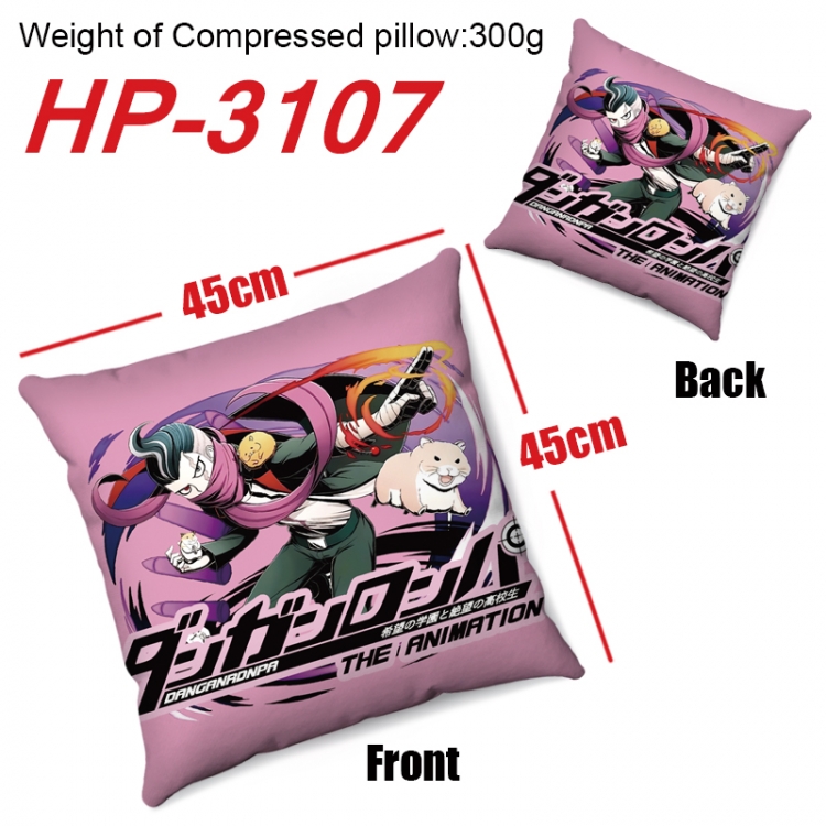 Dangan-Ronpa  Anime digital printing double-sided printed pillow 45X45cm NO FILLING HP-3107