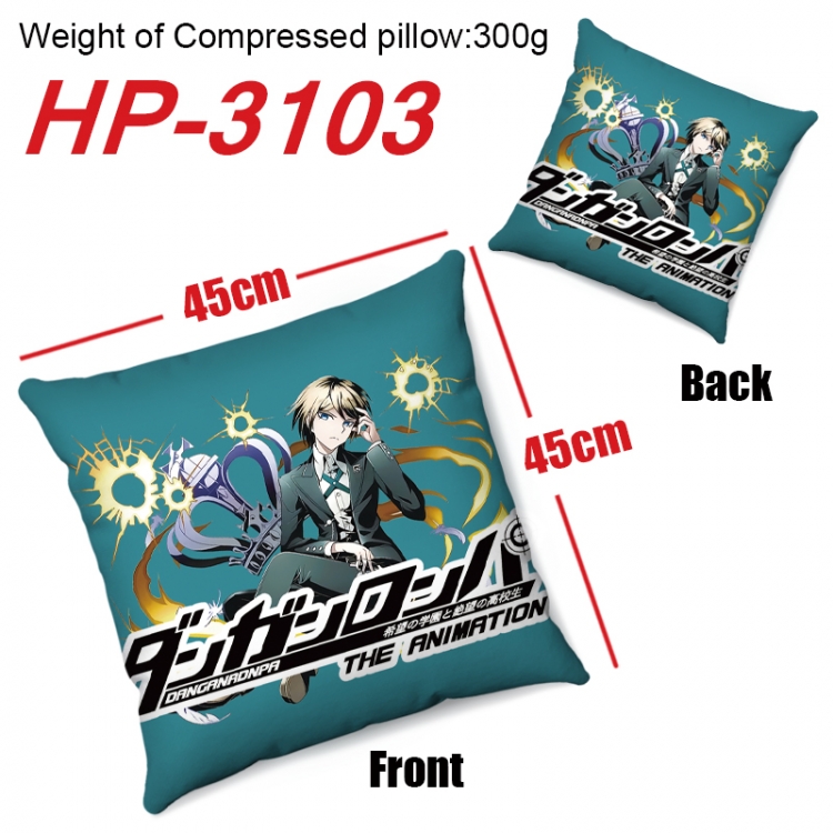 Dangan-Ronpa  Anime digital printing double-sided printed pillow 45X45cm NO FILLING HP-3103