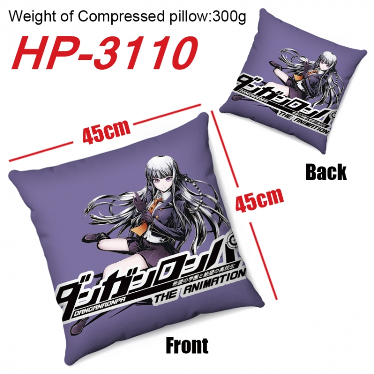 Dangan-Ronpa  Anime digital printing double-sided printed pillow 45X45cm NO FILLING HP-3110