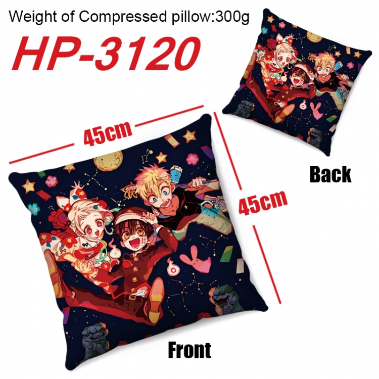 Toilet-bound Hanako-kun  Anime digital printing double-sided printed pillow 45X45cm NO FILLING  HP-3120