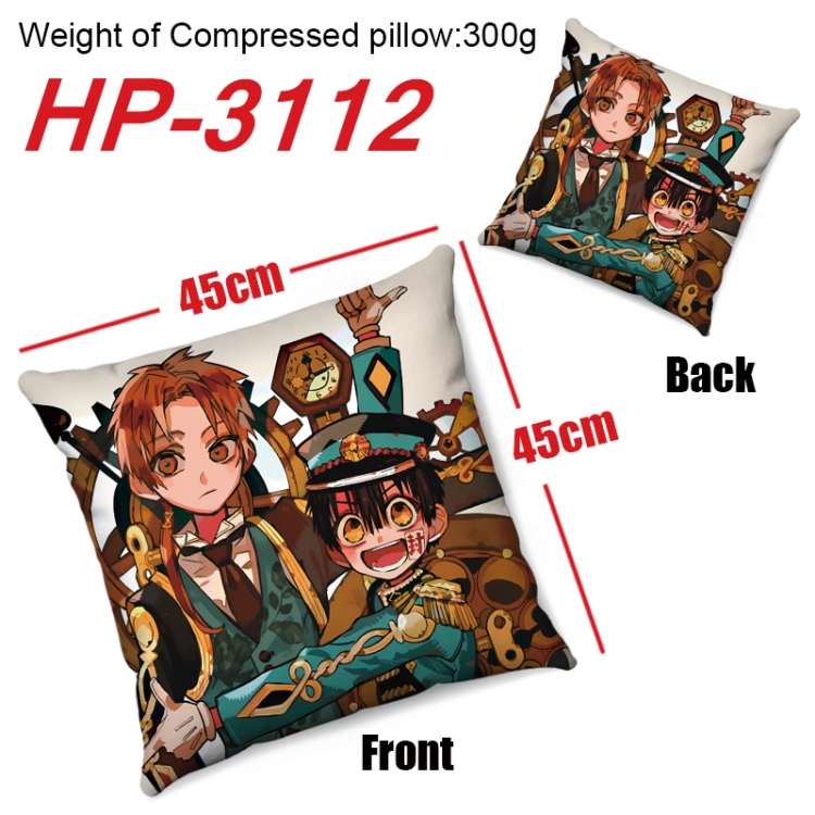 Toilet-bound Hanako-kun  Anime digital printing double-sided printed pillow 45X45cm NO FILLING  HP-3112