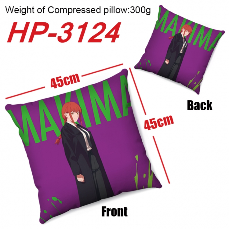 Chainsaw man  Anime digital printing double-sided printed pillow 45X45cm NO FILLING HP-3124