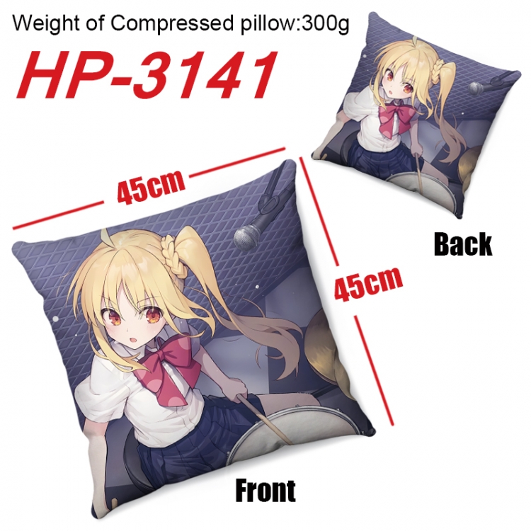 BOCCHI THE ROCK!  Anime digital printing double-sided printed pillow 45X45cm NO FILLING  HP-3141