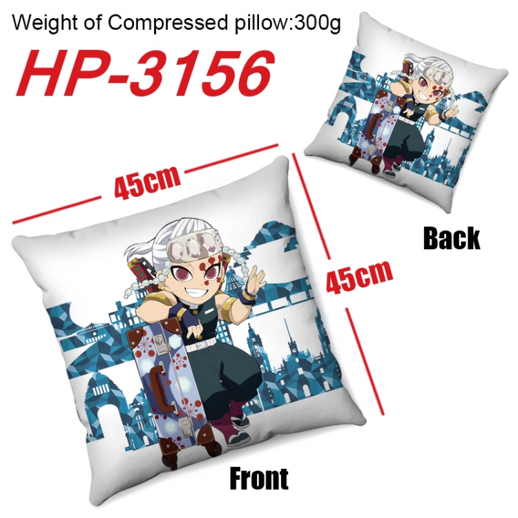 Demon Slayer Kimets  Anime digital printing double-sided printed pillow 45X45cm NO FILLING HP-3156