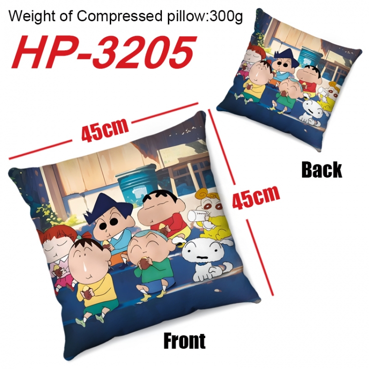 CrayonShin Anime digital printing double-sided printed pillow 45X45cm NO FILLING HP-3205