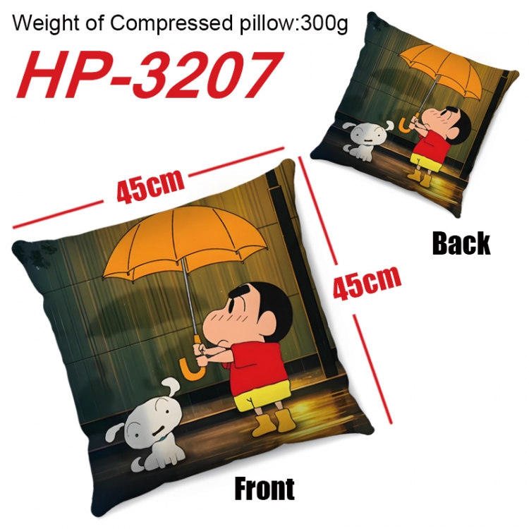 CrayonShin Anime digital printing double-sided printed pillow 45X45cm NO FILLING HP-3207