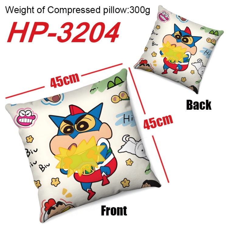 CrayonShin Anime digital printing double-sided printed pillow 45X45cm NO FILLING HP-3204