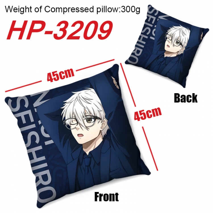 BLUE LOCK Anime digital printing double-sided printed pillow 45X45cm NO FILLING HP-3209