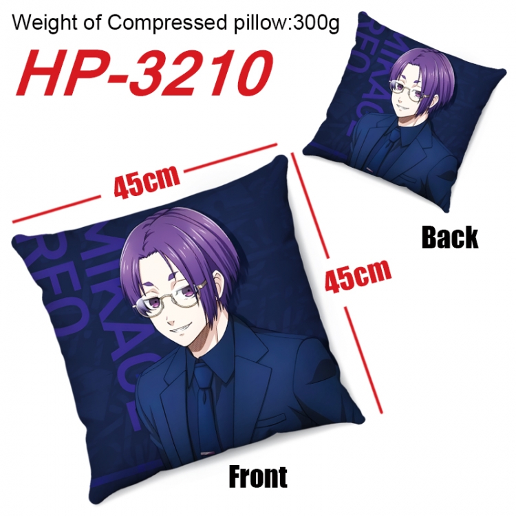 BLUE LOCK Anime digital printing double-sided printed pillow 45X45cm NO FILLING HP-3210