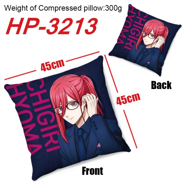 BLUE LOCK Anime digital printing double-sided printed pillow 45X45cm NO FILLING HP-3213