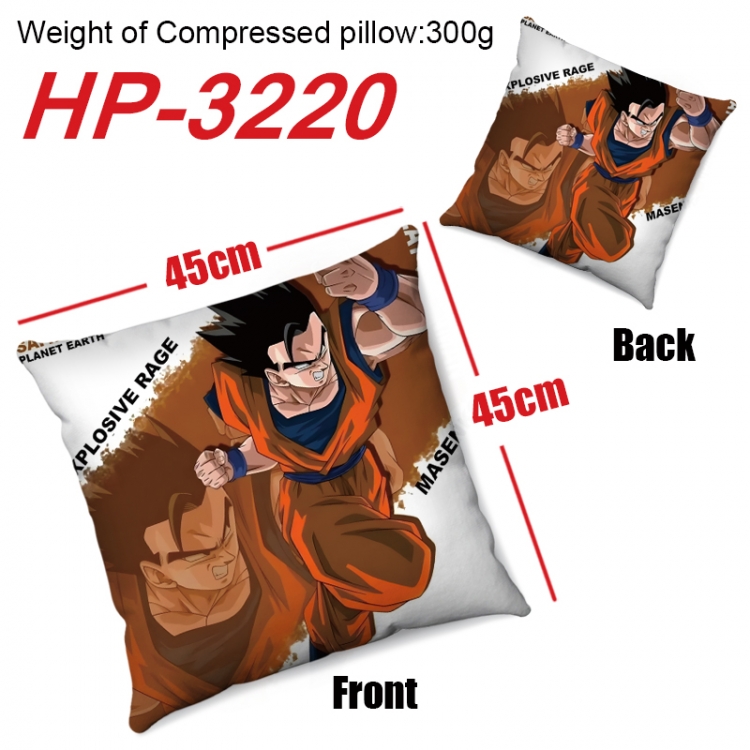 DRAGON BALL Anime digital printing double-sided printed pillow 45X45cm NO FILLING  HP-3220