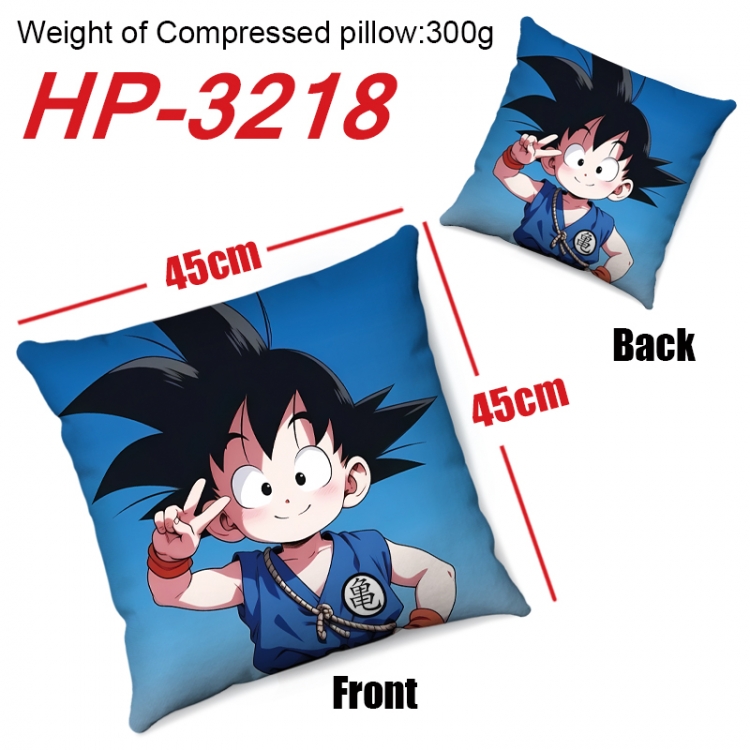 DRAGON BALL Anime digital printing double-sided printed pillow 45X45cm NO FILLING HP-3218