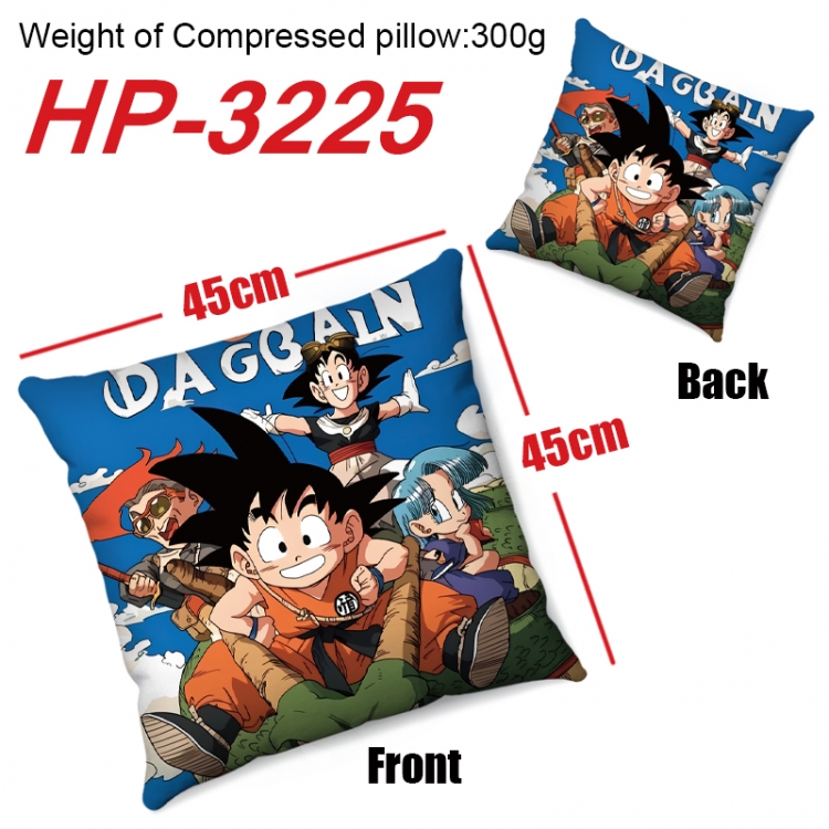 DRAGON BALL Anime digital printing double-sided printed pillow 45X45cm NO FILLING HP-3225