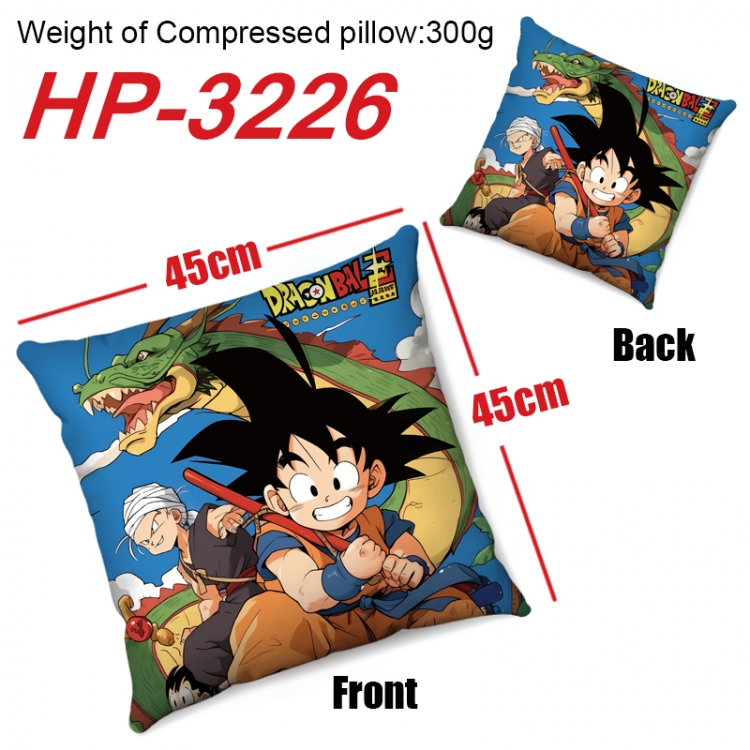 DRAGON BALL Anime digital printing double-sided printed pillow 45X45cm NO FILLING HP-3226