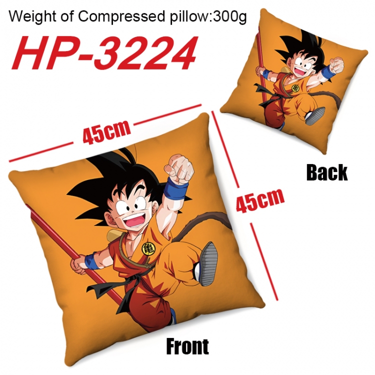 DRAGON BALL Anime digital printing double-sided printed pillow 45X45cm NO FILLING  HP-3224