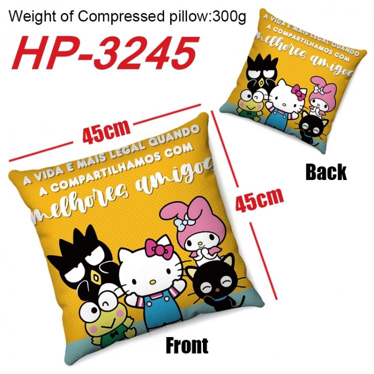 sanrio Anime digital printing double-sided printed pillow 45X45cm NO FILLING HP-3245