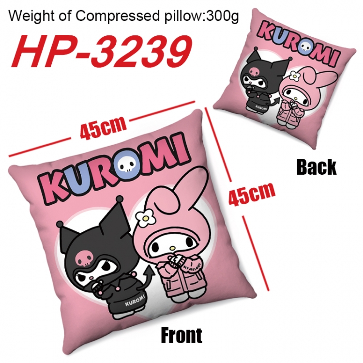 sanrio Anime digital printing double-sided printed pillow 45X45cm NO FILLING HP-3239