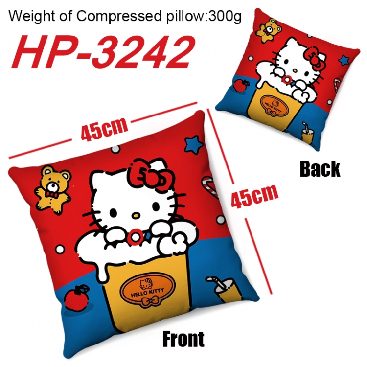 sanrio Anime digital printing double-sided printed pillow 45X45cm NO FILLING  HP-3242