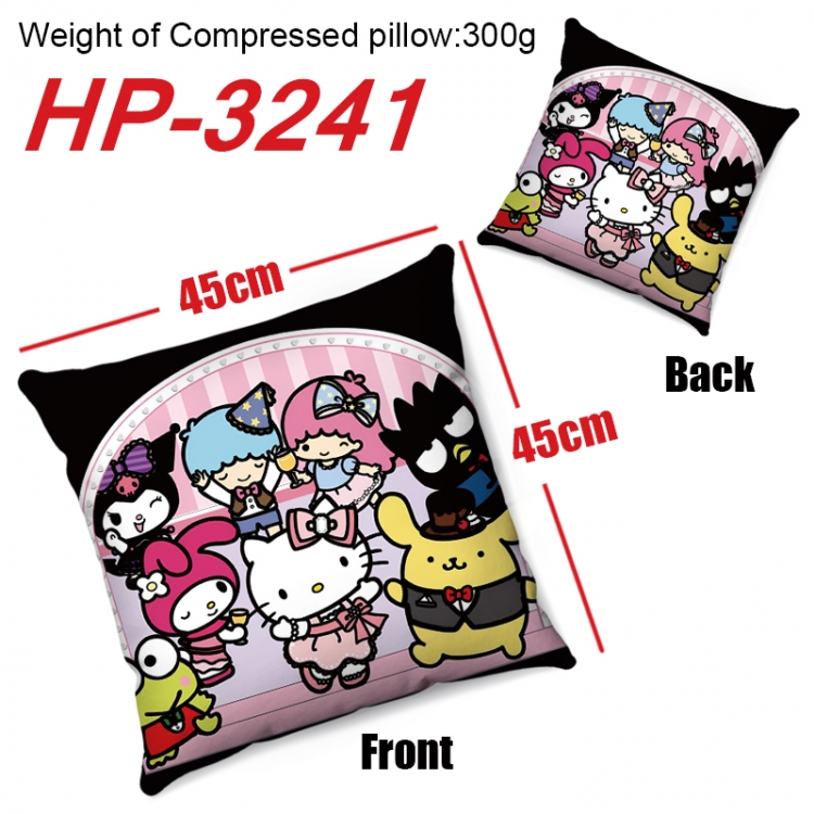 sanrio Anime digital printing double-sided printed pillow 45X45cm NO FILLING HP-3241