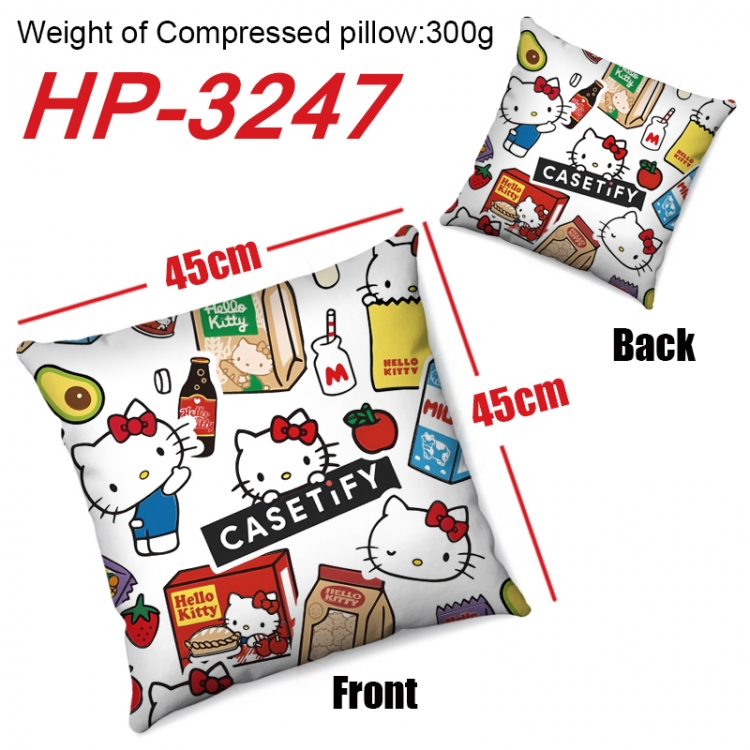 sanrio Anime digital printing double-sided printed pillow 45X45cm NO FILLING HP-3247