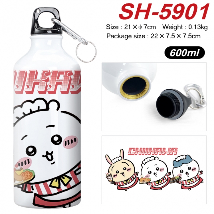 Chiikawa Anime print sports kettle aluminum kettle water cup 600ml 21x7cm  SH-5901