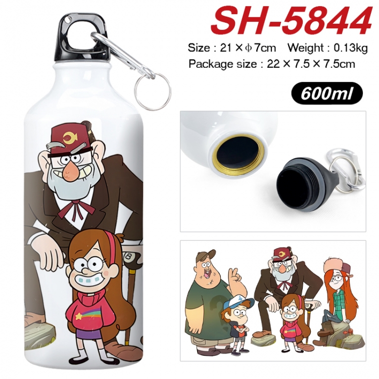 Gravity Falls Anime print sports kettle aluminum kettle water cup 600ml 21x7cm SH-5844