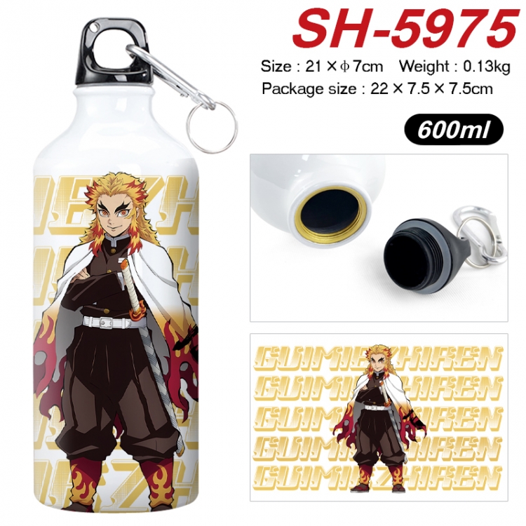 Demon Slayer Kimets Anime print sports kettle aluminum kettle water cup 600ml 21x7cm SH-5975