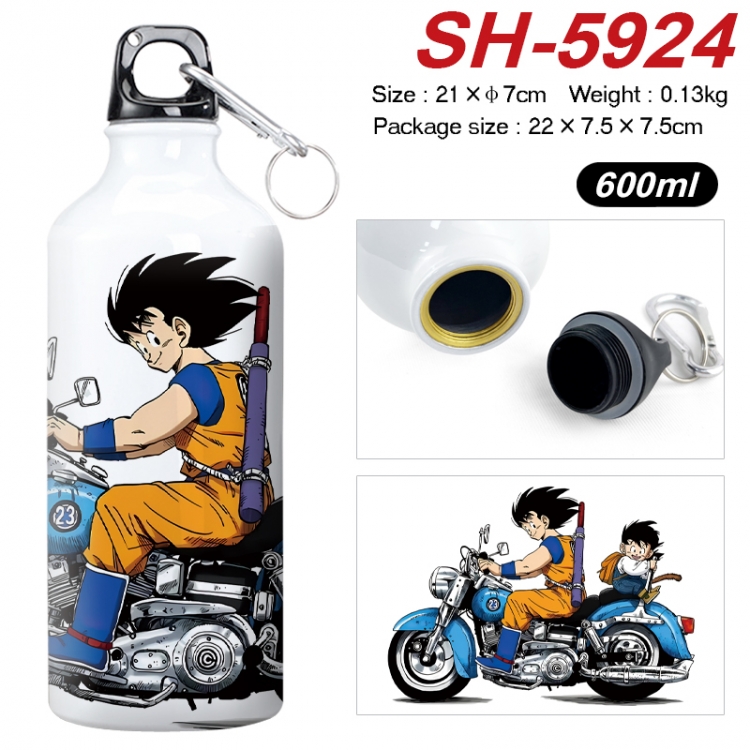 DRAGON BALL Anime print sports kettle aluminum kettle water cup 600ml 21x7cm  SH-5924