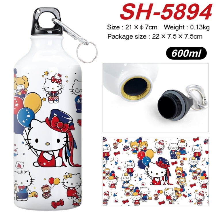 sanrio Anime print sports kettle aluminum kettle water cup 600ml 21x7cm SH-5894