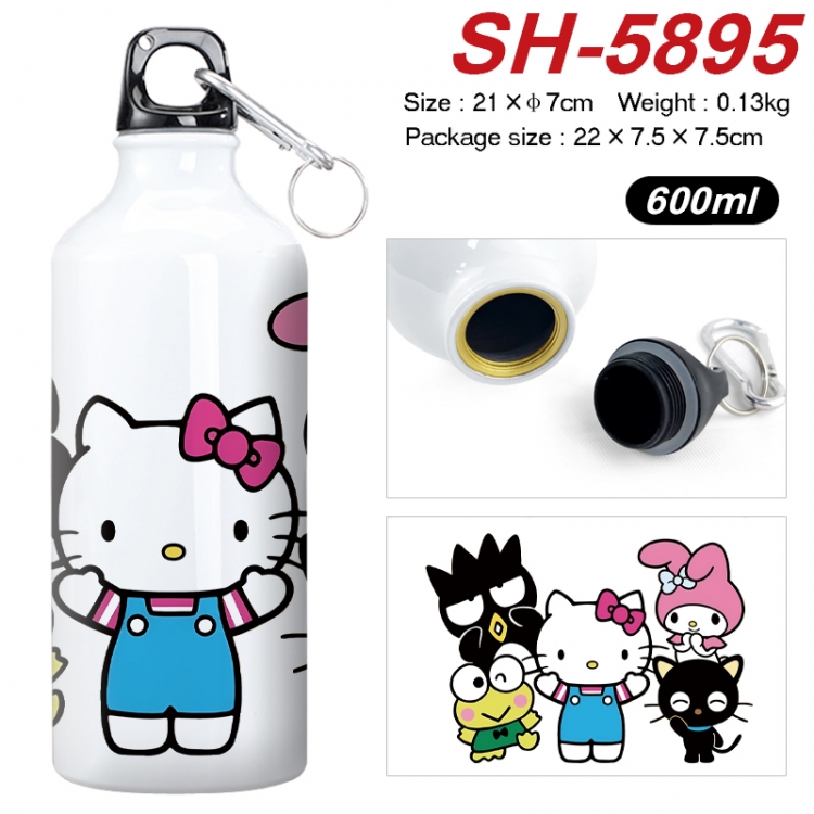 sanrio Anime print sports kettle aluminum kettle water cup 600ml 21x7cm SH-5895