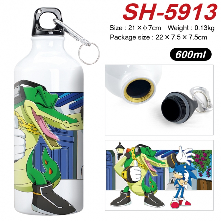 Sonic The Hedgehog Anime print sports kettle aluminum kettle water cup 600ml 21x7cm SH-5913