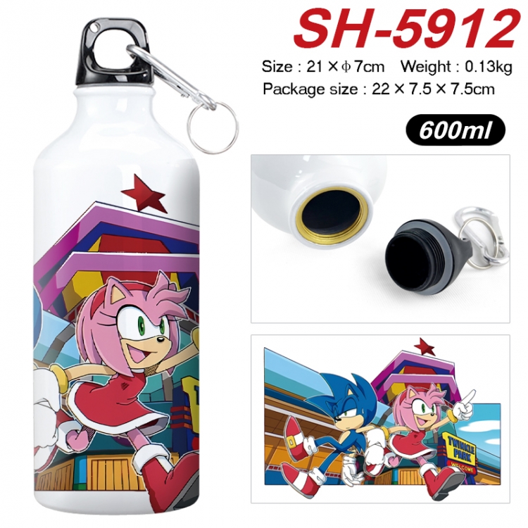 Sonic The Hedgehog Anime print sports kettle aluminum kettle water cup 600ml 21x7cm  SH-5912