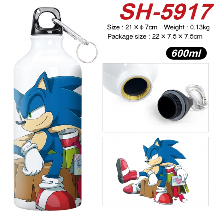 Sonic The Hedgehog Anime print sports kettle aluminum kettle water cup 600ml 21x7cm SH-5917