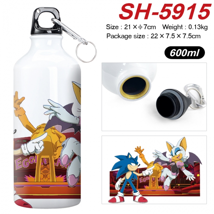 Sonic The Hedgehog Anime print sports kettle aluminum kettle water cup 600ml 21x7cm SH-5915