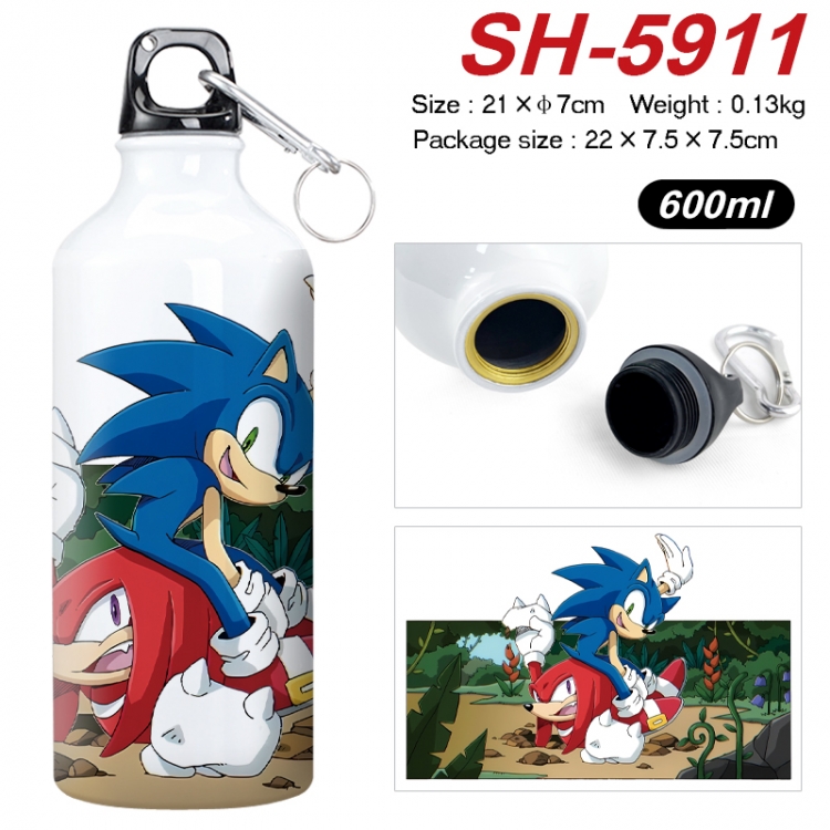 Sonic The Hedgehog Anime print sports kettle aluminum kettle water cup 600ml 21x7cm SH-5911