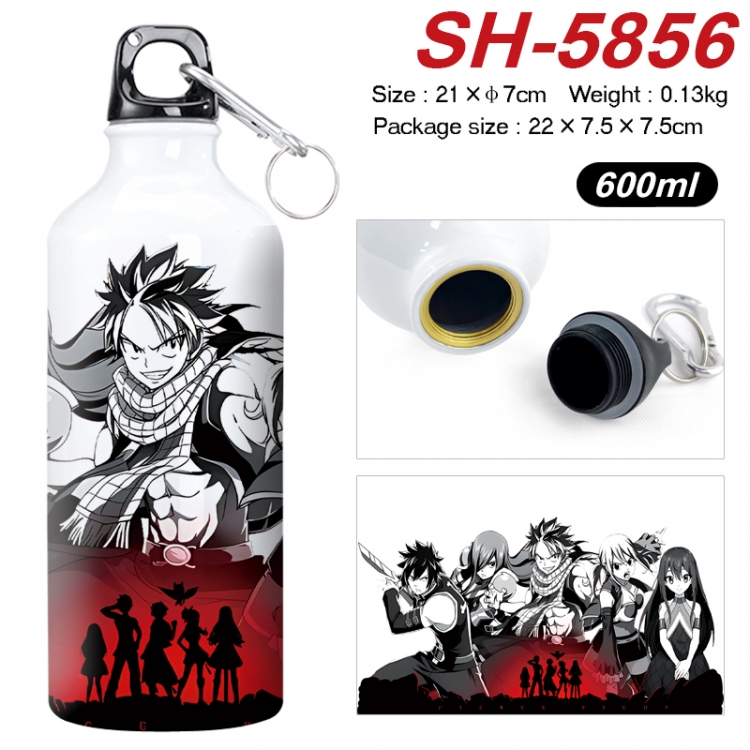 Fairy tail Anime print sports kettle aluminum kettle water cup 600ml 21x7cm SH-5856