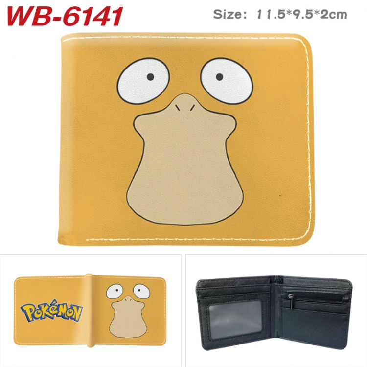 Pokemon Animation color PU leather half fold wallet 11.5X9X2CM WB-6141