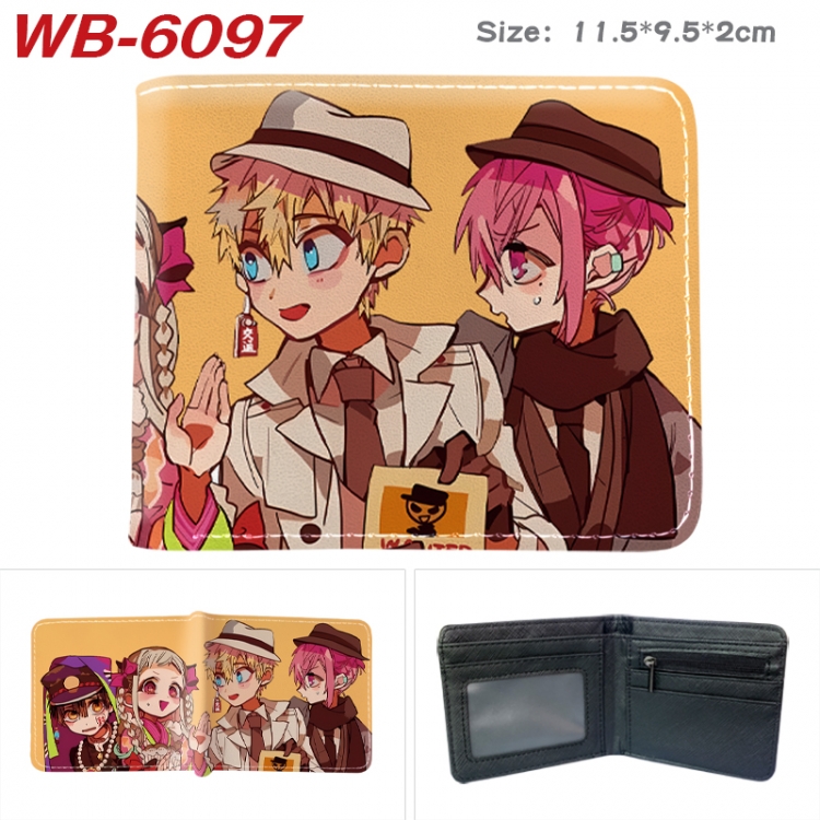 Toilet-bound Hanako-kun Animation color PU leather half fold wallet 11.5X9X2CM  WB-6097