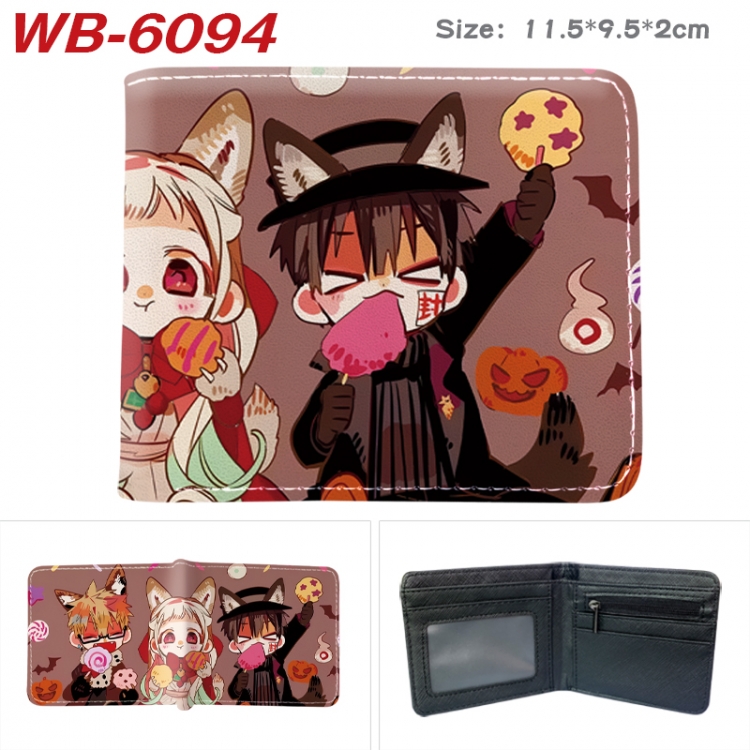 Toilet-bound Hanako-kun Animation color PU leather half fold wallet 11.5X9X2CM WB-6094