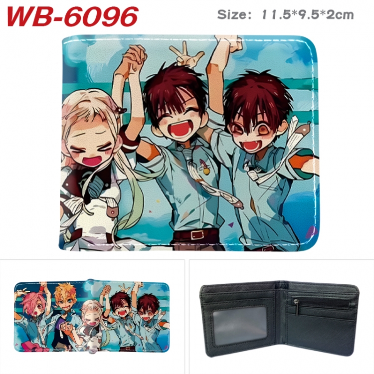 Toilet-bound Hanako-kun Animation color PU leather half fold wallet 11.5X9X2CM WB-6096