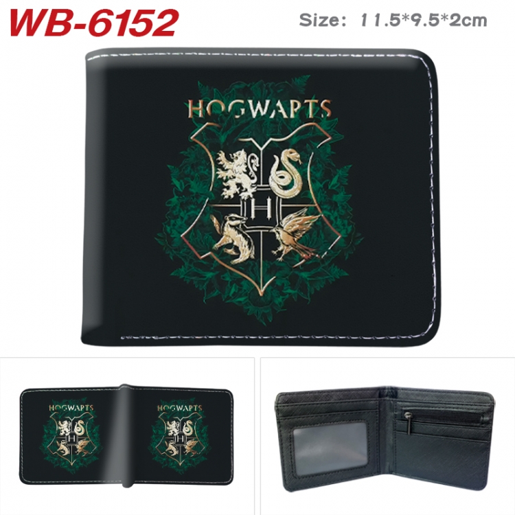 Harry Potter Animation color PU leather half fold wallet 11.5X9X2CM WB-6152