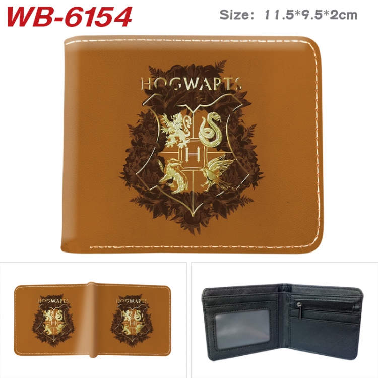 Harry Potter Animation color PU leather half fold wallet 11.5X9X2CM WB-6154