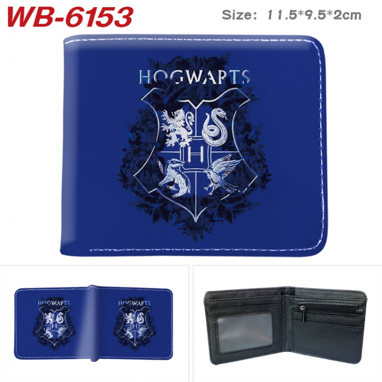 Harry Potter Animation color PU leather half fold wallet 11.5X9X2CM WB-6153