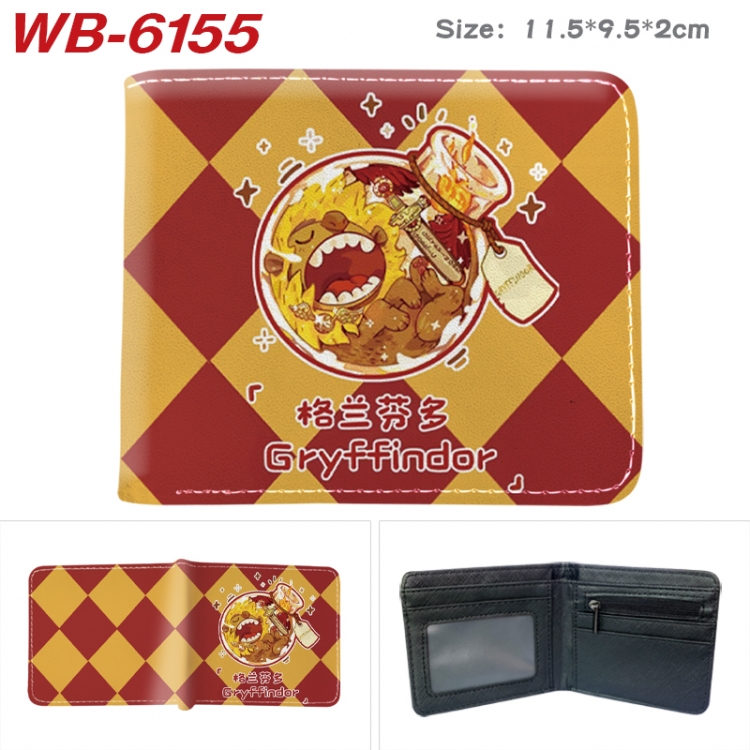 Harry Potter Animation color PU leather half fold wallet 11.5X9X2CM  WB-6155