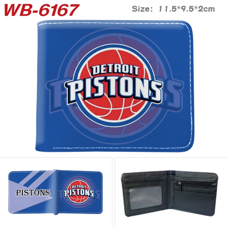 sport Animation color PU leather half fold wallet 11.5X9X2CM WB-6167