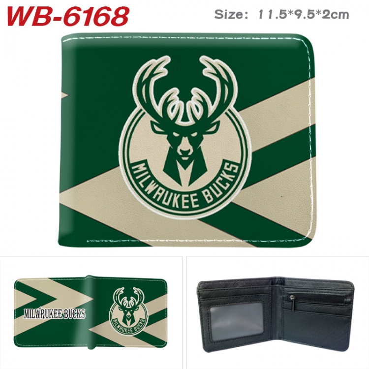 sport Animation color PU leather half fold wallet 11.5X9X2CM WB-6168